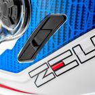 Шлем интеграл ZS-813A, глянцевый, синий, белый, L - Фото 7