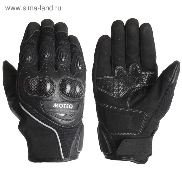 Кожаные перчатки JET2, размер L, чёрные - Фото 1
