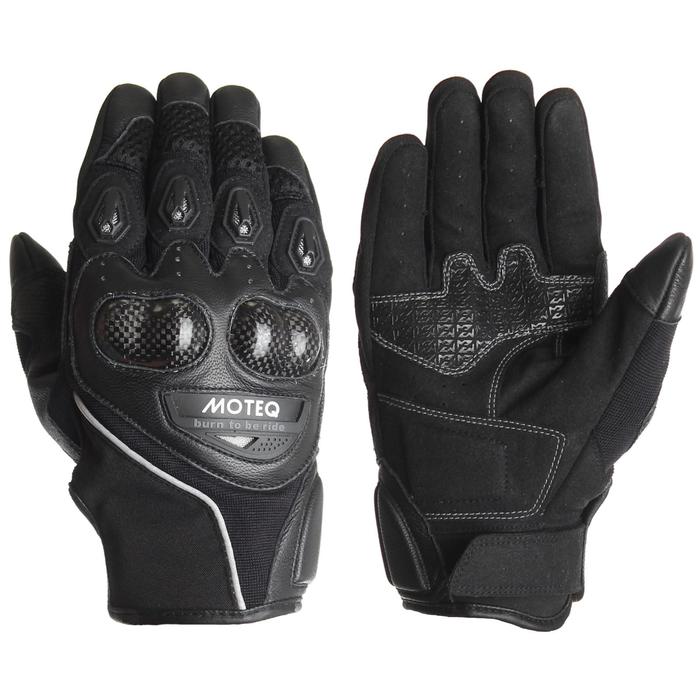 Кожаные перчатки JET2, размер XXL, чёрные - фото 1908511339
