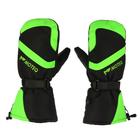 Зимние рукавицы "Бобер", размер XL, чёрные, зелёные - фото 298261315