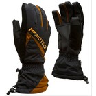 Зимние перчатки "Снежок", размер M, чёрные, оранжевые - фото 2063140