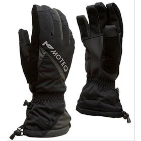 Зимние перчатки "Снежок", размер L, чёрные, серые