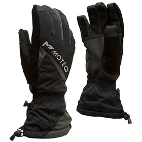 Зимние перчатки 'Снежок', размер XXXL, чёрные, серые