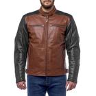 Куртка Bravo 7, кожа, размер XL, коричневая, чёрная - фото 298261360