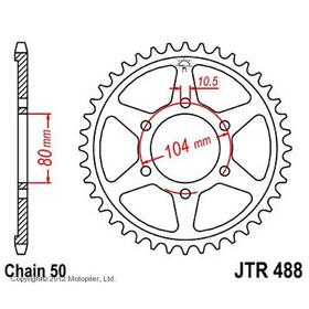 

Звезда задняя ведомая JTR488 для мотоцикла стальная