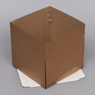 Коробка для торта, с окном, крафт, 30×30×30 см - Фото 4