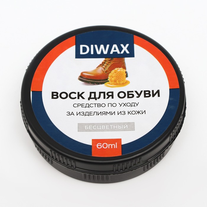 Воск для обуви Diwax, бесцветный, 60 мл - фото 1909984753