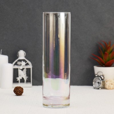 Ваза «Радуга», h=26.5 см, d=7.5 см, стекло