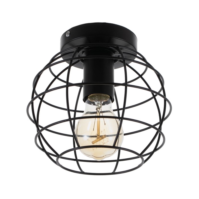 Люстра «Нола» 1×60 Вт E27 черный 18×18×14 см BayerLux - Фото 1