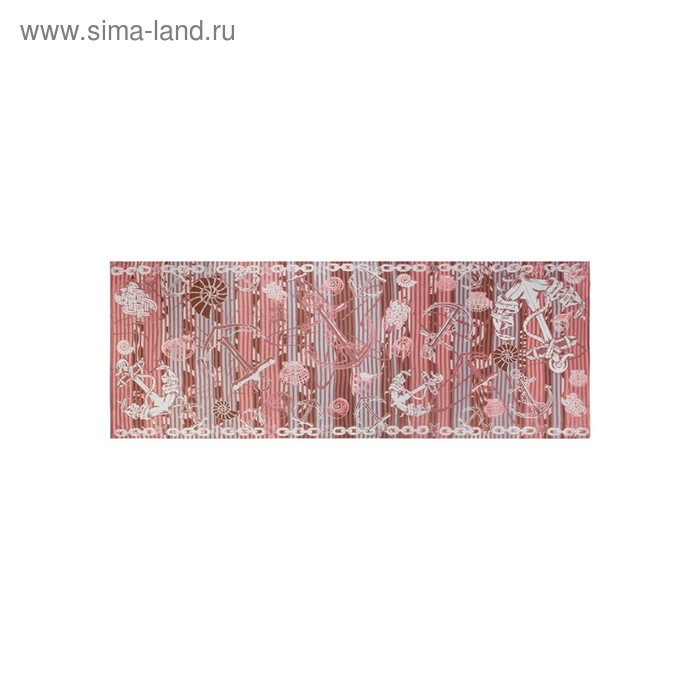 Палантин 80×200 см, розовый - Фото 1