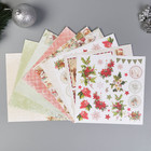 Набор бумаги  "Рождество" 8 листов,  20х20 см, 190 гр/м2 - Фото 2