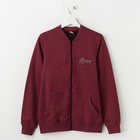 Бомбер женский, цвет бордо, размер 48 - Фото 1