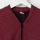 Бомбер женский, цвет бордо, размер 48 - Фото 2