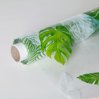 Клеёнка ПВХ Доляна «Тропики», ширина 137 см, толщина 0,07 мм, рулон 30 метров - Фото 3