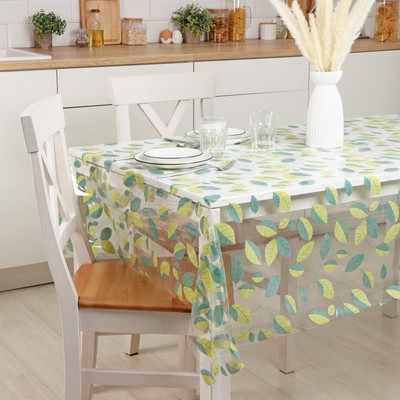 Клеёнка на стол Доляна «Листопад», ширина 137 см, толщина 0.07 мм, рулон 30 м