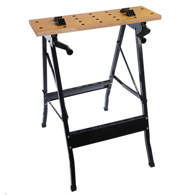 Верстак-тиски ТУНДРА, складной, 560×620×755 мм, профиль 20×20 мм, нагрузка до 100 кг