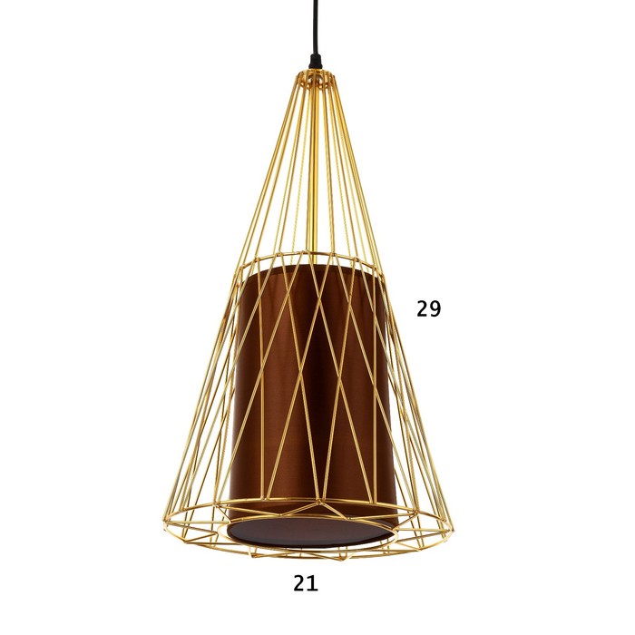 Светильник BayerLux «Вортекс» 1×40 Вт E27 золото 27×27×120 см