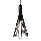 Светильник подвесной BayerLux «Конус», 1×40 Вт, E27, чёрный, 15.5×15.5×110 см 4388284