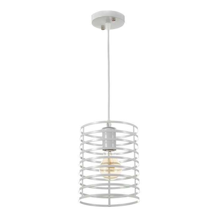 Светильник BayerLux «Цилиндр» 1×40 Вт E27 белый 16×16×110 см - Фото 1