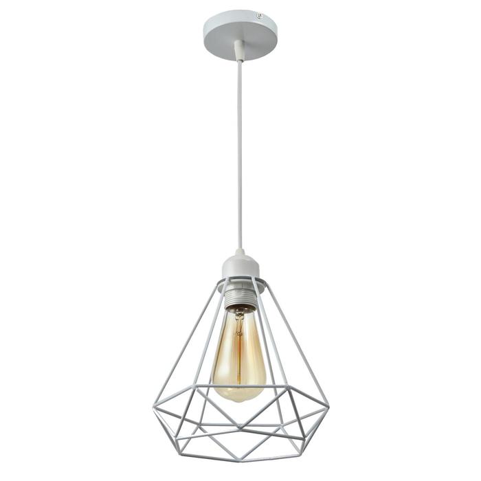 Светильник BayerLux «Адри» 1×60 Вт E27 белый 16×16×100 см - Фото 1