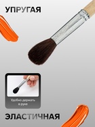 Кисть для рисования, пони, № 10, Calligrata, круглая, деревянная ручка - Фото 2