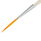 Кисть Синтетика Круглая "ЛАЙНЕР" № 0 (диаметр обоймы 1 мм; длина волоса 25 мм), деревянная ручка, Calligrata - фото 9673785
