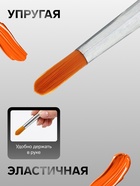 Кисть для рисования, синтетика, № 8, Calligrata, круглая, деревянная ручка - Фото 2