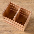 Подставка под столовые приборы, 16,1×10×13,1 см, - Фото 3