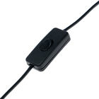 Шнур TUNDRA, 1.7 м, ШВВП 2х0.5 мм2, с проходным выключателем, черный - Фото 5