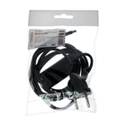 Шнур TUNDRA, 1.7 м, ШВВП 2х0.5 мм2, с проходным выключателем, черный - Фото 6