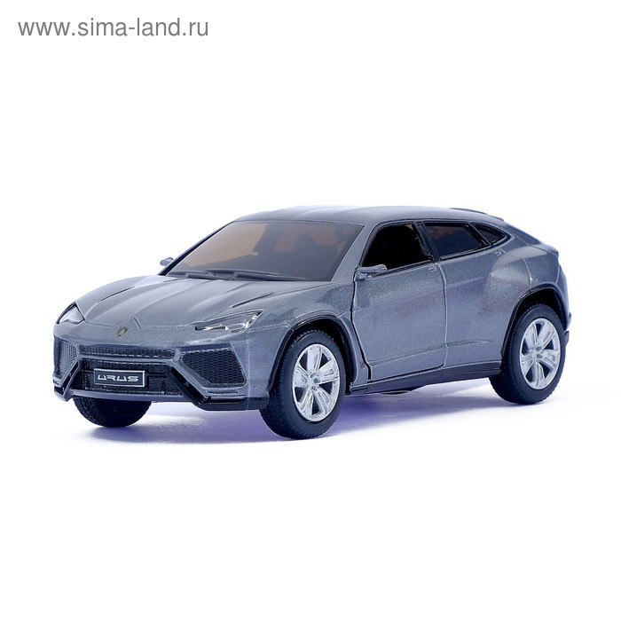 Машина металлическая Lamborghini Urus, масштаб 1:38, открываются двери, инерция, цвет серый - Фото 1