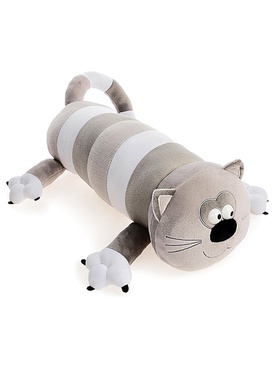 Мягкая игрушка «Кот-Батон», цвет серый, 56 см