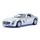Машина металлическая Mercedes-Benz SLS AMG, масштаб 1:36, открываются двери, инерция, цвет серебристый - Фото 1