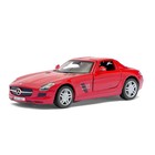 Машина металлическая Mercedes-Benz SLS AMG, масштаб 1:36, открываются двери, инерция, цвет бордовый - Фото 1