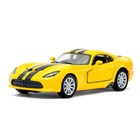 Машина металлическая SRT Viper GTS, масштаб 1:36, открываются двери, инерция, цвет жёлтый - Фото 1