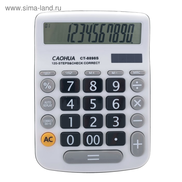 Калькулятор настольный 12-разрядный CT-8898S двойное питание - Фото 1