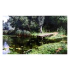 Картина-холст на подрамнике "Лесной мостик" 60х100 см - фото 318261613
