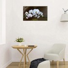 Картина-холст на подрамнике "Белые орихидеи" 60х100 см - фото 8617258