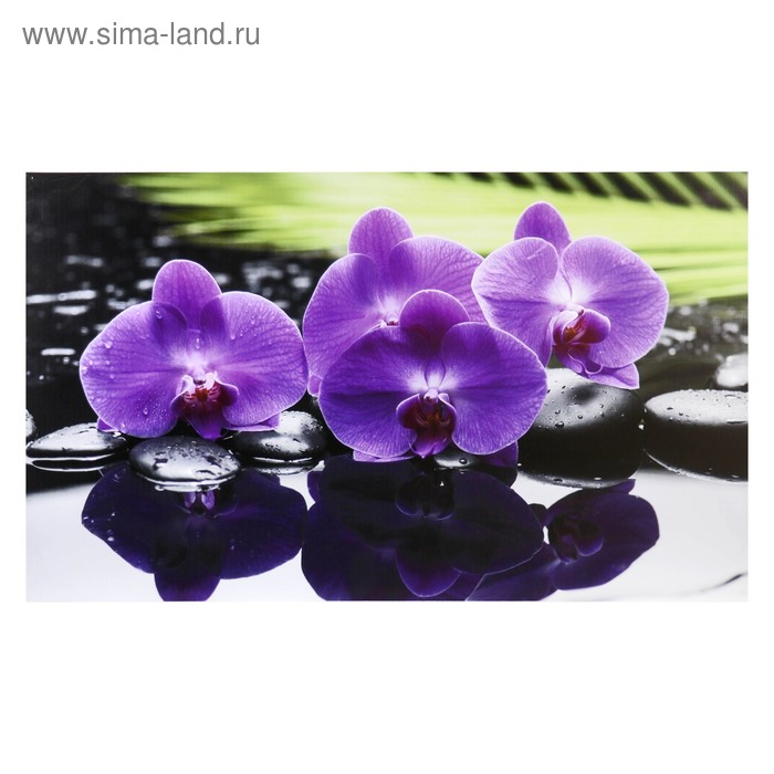 Картина-холст на подрамнике "Орхидеи" 60х100 см - Фото 1