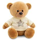 Мягкая игрушка «Медведь Топтыжкин», звезда, цвет коричневый, 17 см - фото 299637353