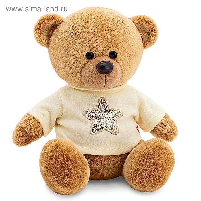 Мягкая игрушка «Медведь Топтыжкин», звезда, цвет коричневый, 17 см - Фото 1