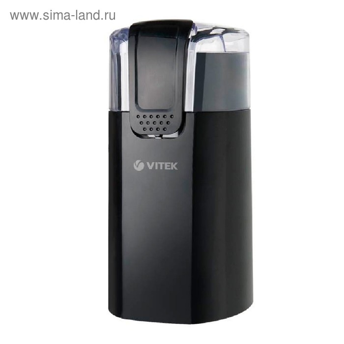 Кофемолка Vitek VT-7124 BK, электрическая, 150 Вт, 60 г, ротационная система, чёрная - Фото 1