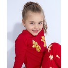 Пижама (лонгслив, брюки) для девочки MINAKU "Печеньки", рост 98, цвет красный - Фото 6