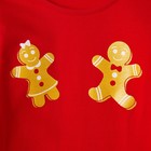 Пижама (лонгслив, брюки) для девочки MINAKU "Печеньки", рост 98, цвет красный - Фото 8