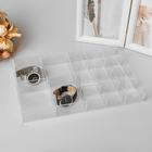 Подставка для презентации, 16 ячеек, 31×20,3×3,8 оргстекло 2 мм, В ЗАЩИТНОЙ ПЛЁНКЕ - Фото 3