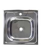 Мойка кухонная «Владикс», накладная, без сифона, 50×50 см, нержавеющая сталь 0.4 мм - Фото 1
