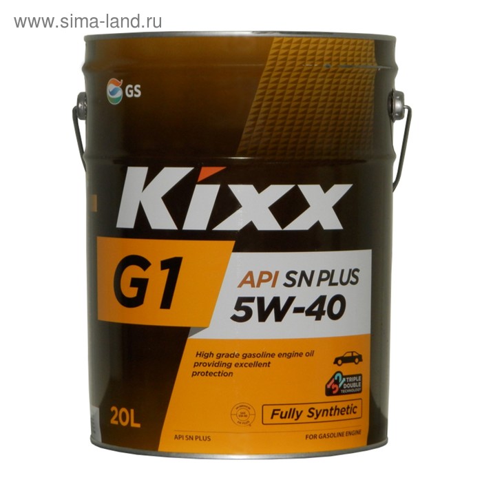 Масло моторное Kixx G1 5W-40, SN Plus, 20 л - Фото 1