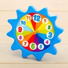 Обучающие часики «Изучаем время» с набором карточек: «Мой день», «Цвета, формы и счёт», в пакете - фото 24349882