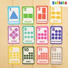 Обучающие часики «Изучаем время» с набором карточек: «Мой день», «Цвета, формы и счёт», в пакете - фото 24349883