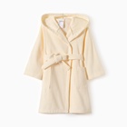 Халат махровый детский «Экономь и Я», размер 32, хлопок 100%, 340 г/м², молочный - Фото 1